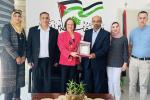 تهنئة رئيس البلدية السيد نضال شاهين توليه منصب الرئاسة تكريم الرئيس السابق ديانا صايج 