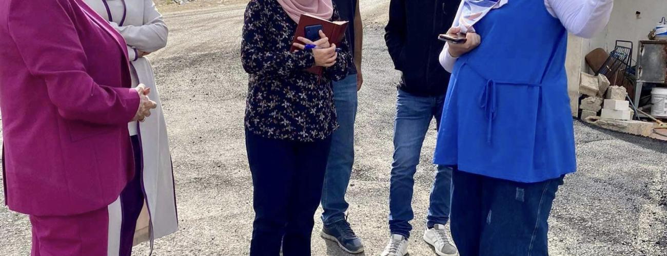 جوله ميدانيه للمشاريع تعبيد شارع الشهيد وديع حدد وشارع قرية الفن والابداع 
