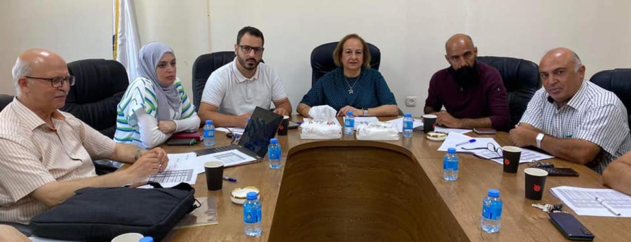 لقاء مع شركه معالم لتوسعه المخطط الهيكبي ومناقشه مناسيب الاوزان 