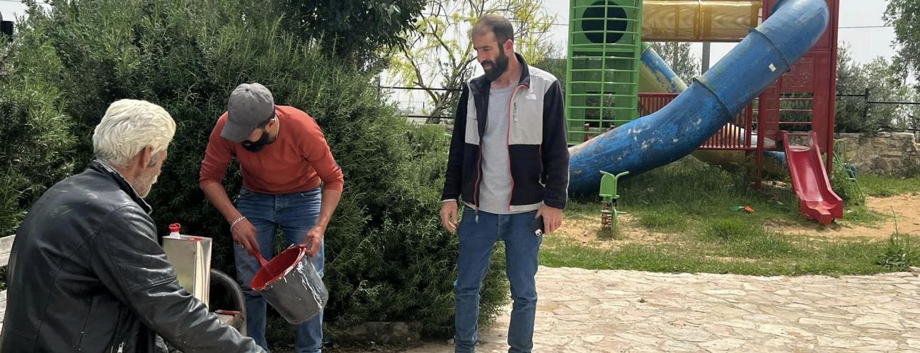 مبادرة العمل التطوعي بالشراكة مع مدرسة لاتين بيرزيت وجمعية سيدات بيرزيت 