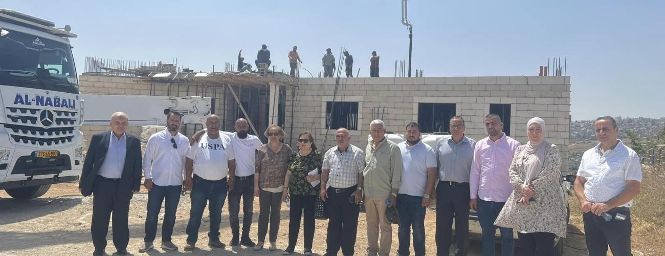 تنفيذ أعمال عقدة الطابق الارضي والأخير بمساحة 650 متر مربع لمركز بيرزيت الصحي المتطور