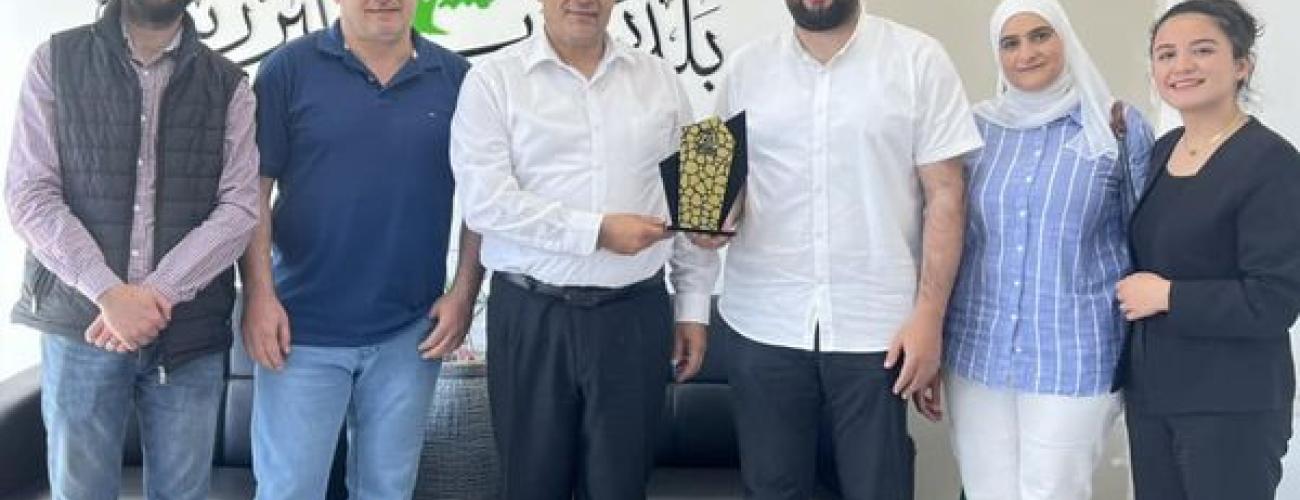 زيارة وفد شركة زيتال لتهنئة رئيس البلدية باستلام مهام رئاسة الهيئة المحلية 
