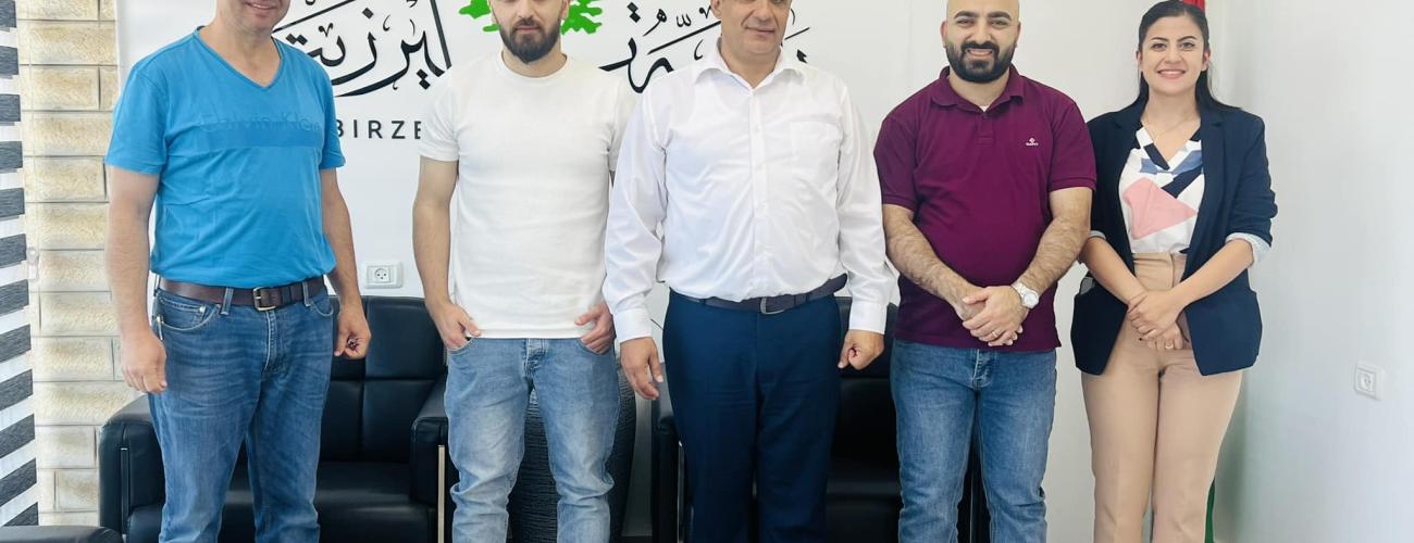 بحث العلاقات المشتركة مع المؤسسات المجتمع المحلي الشريكة نادي بيرزيت 