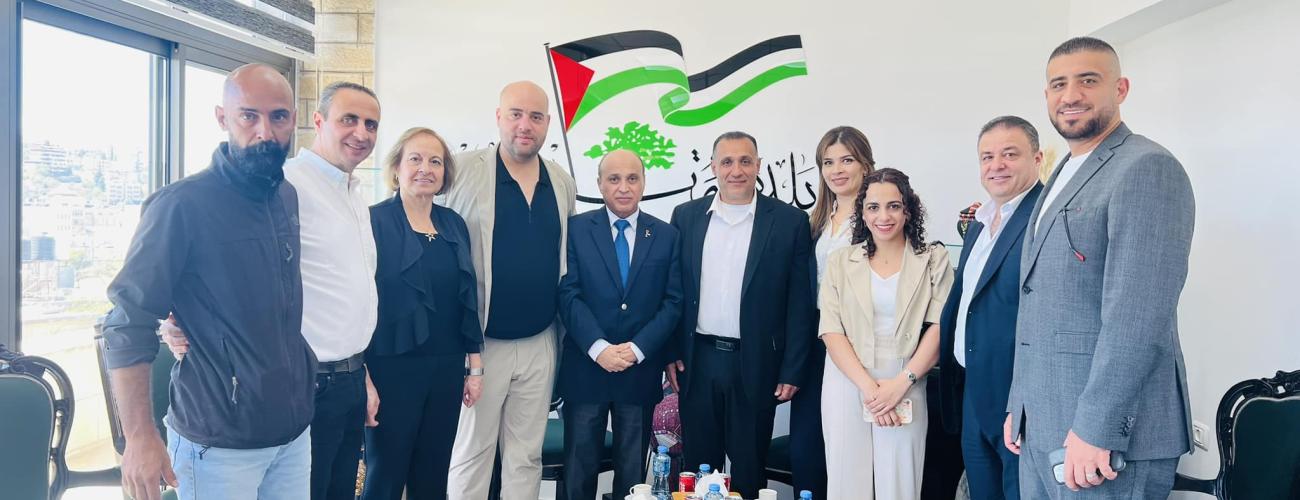 زيارة وزيرالنقل والمواصلات لبلدية بيرزيت ،  في إطار تعزيز الشراكة وتسهيل تقديم الخدمات للمواطنين